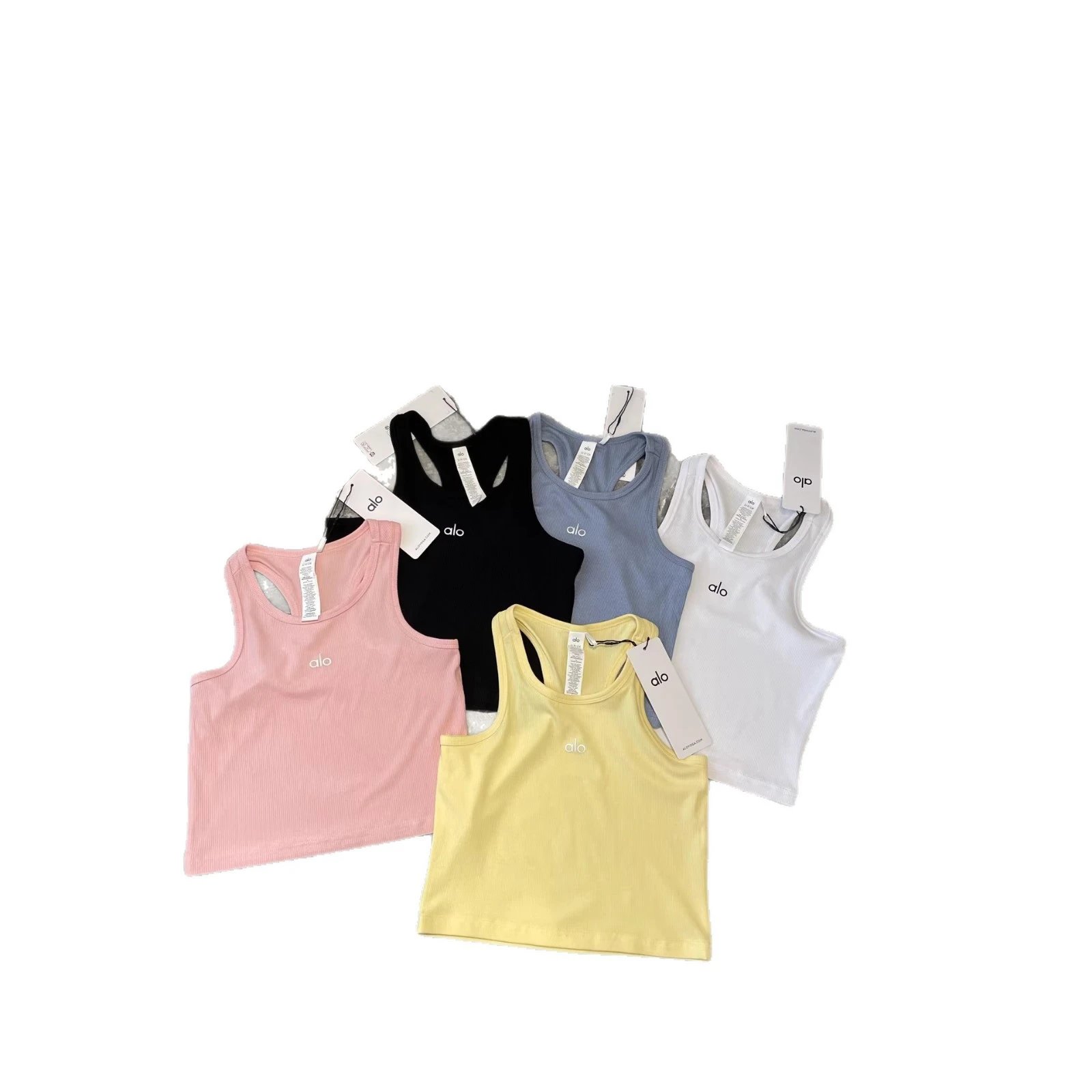 Alo Vests Ribbed Racerback Tank Top image 5