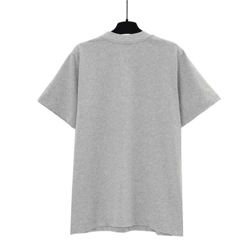 Palm Angels Logo Embroidered White T-Shirt - 28