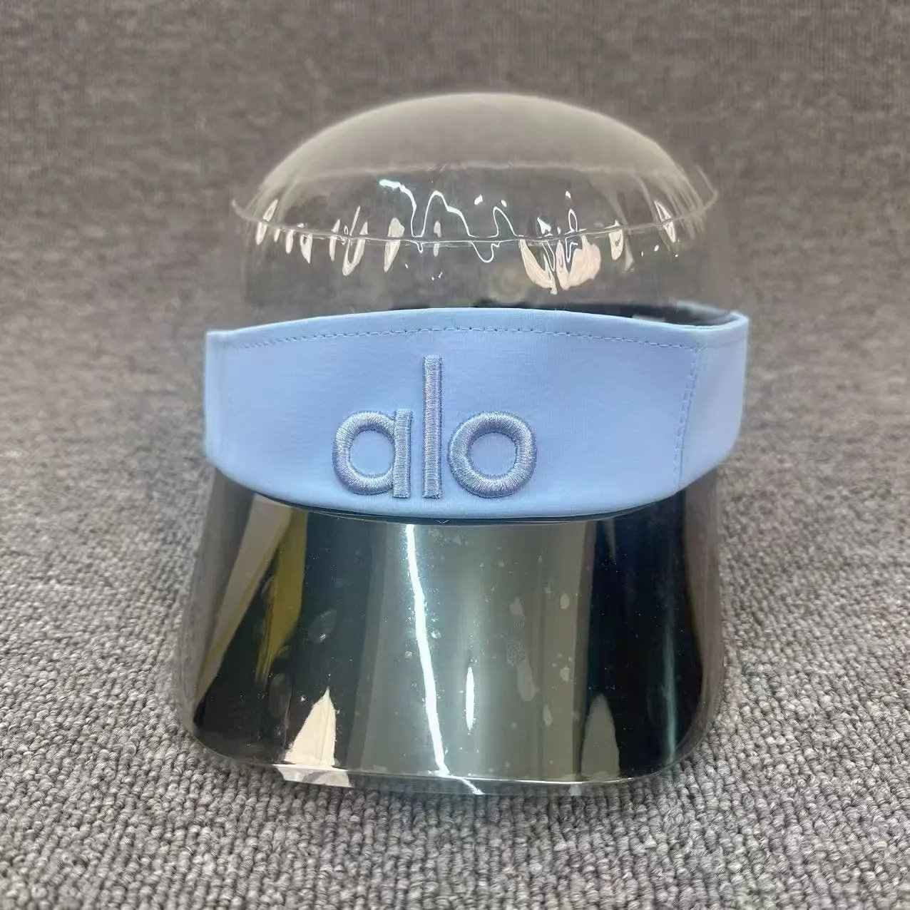 Alo Visor Cap White Silver Reflective Sun Visor Hats - 8