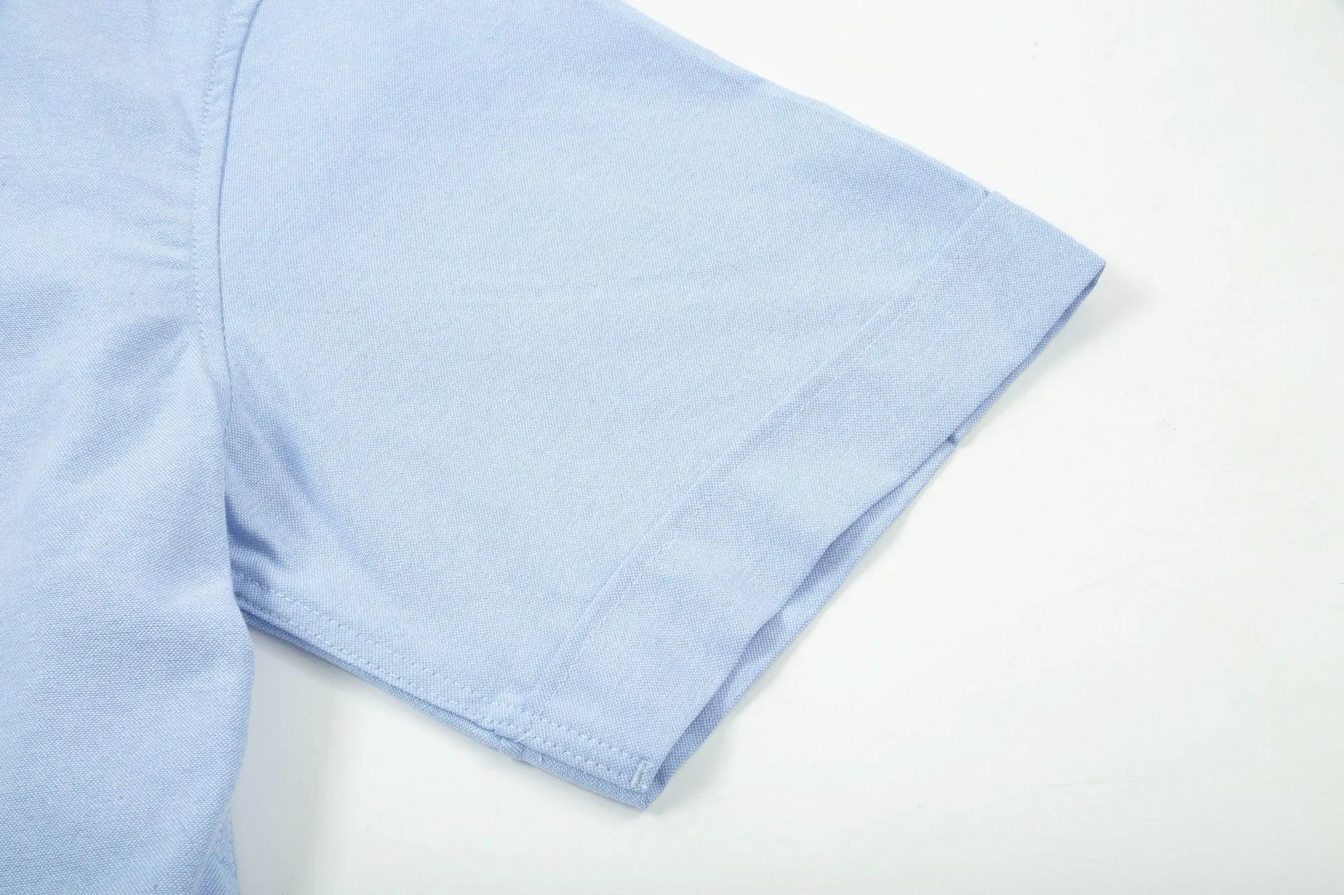 Design Short-Sleeve Button-Up Shirt Mint Green - 8