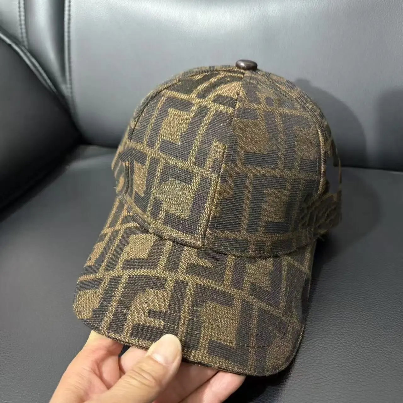 Design Abstract Geometric Print Baseball Cap - 7