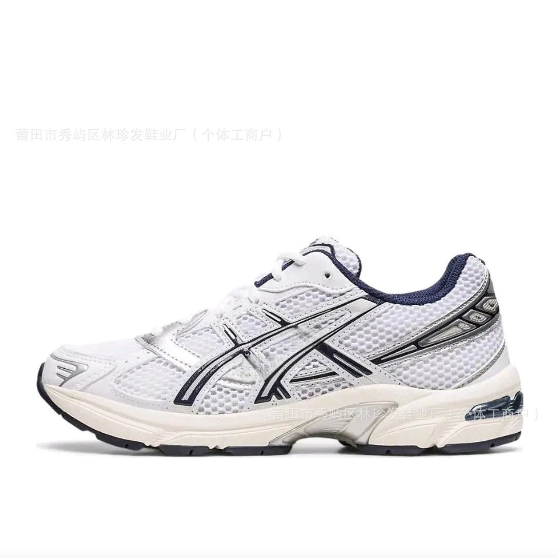 Asics Gel-Kayano 14 White / Black Mesh Sneakers Running Shoes - 2