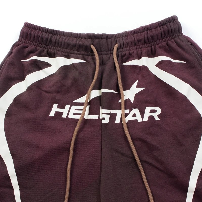 Hellstar Graphic Print Neon Green Drawstring Shorts - 18
