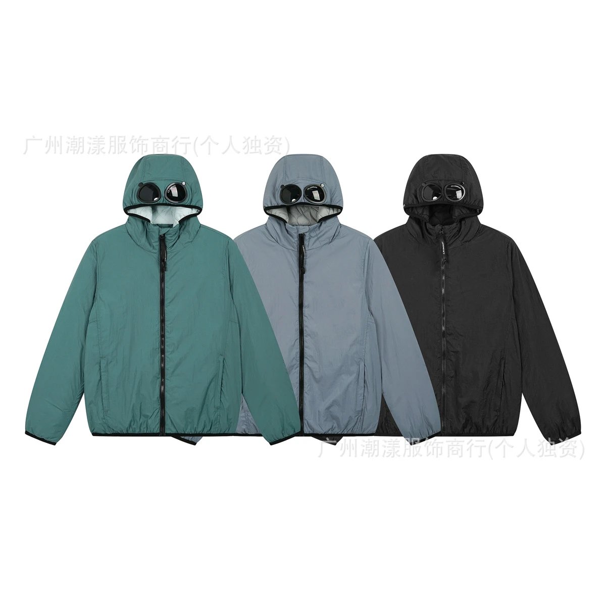 C.P. Company Hooded Windbreaker Black Jacket Outerwear - 9