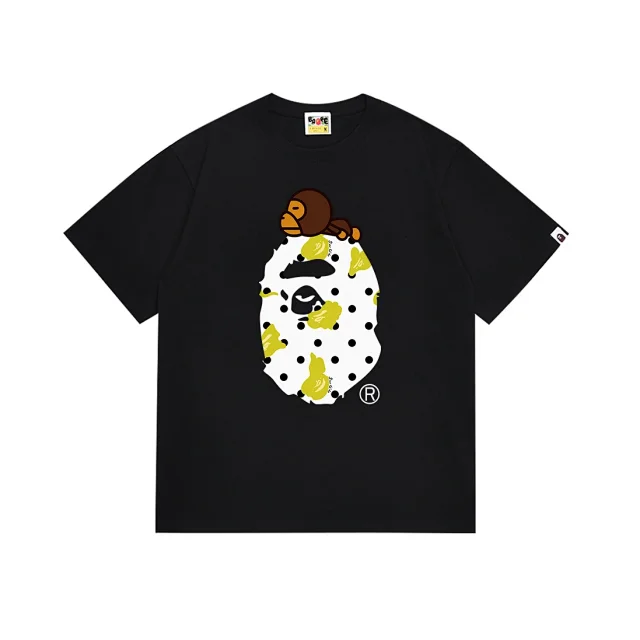 A BATHING APE T-Shirts Head Graphic Short-Sleeve T-Shirt product detail image 14