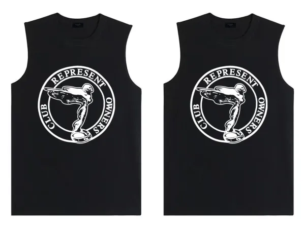 Represent Club Owners Sleeveless Top Black Vest Top - 1