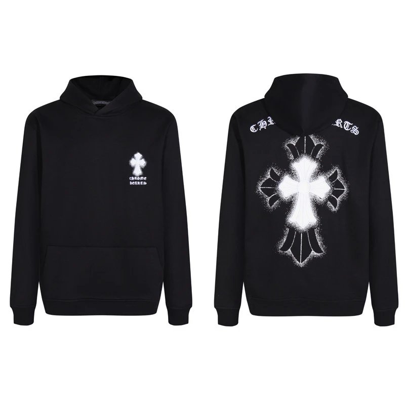 Chrome Hearts Cross Motif Knit Sweater Black with Red Embroidery - 11
