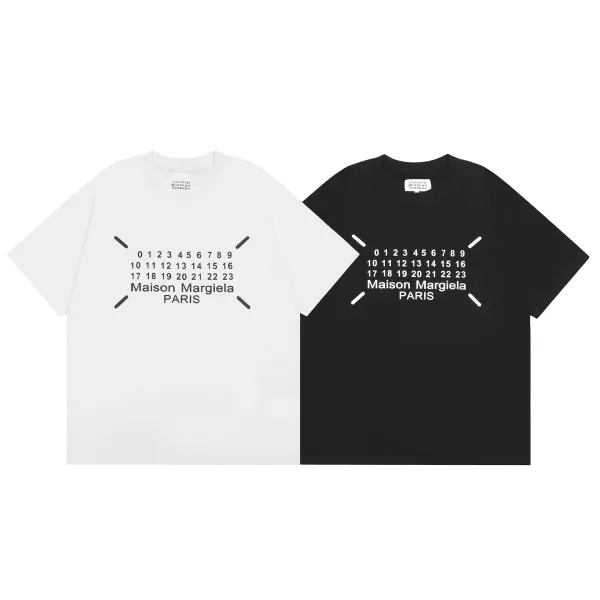 Maison Margiela Calendar Print Oversized T-Shirt Black - 14