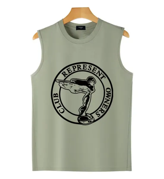 Represent Club Owners Sleeveless Top Olive Green Vest-Top - 1
