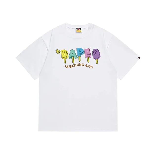 A BATHING APE T-Shirts Head Graphic Short-Sleeve T-Shirt product detail image 24