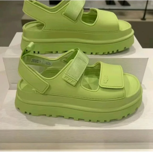 Lacoste Sandals Platform lug-sole hook-and-loop product detail image 2