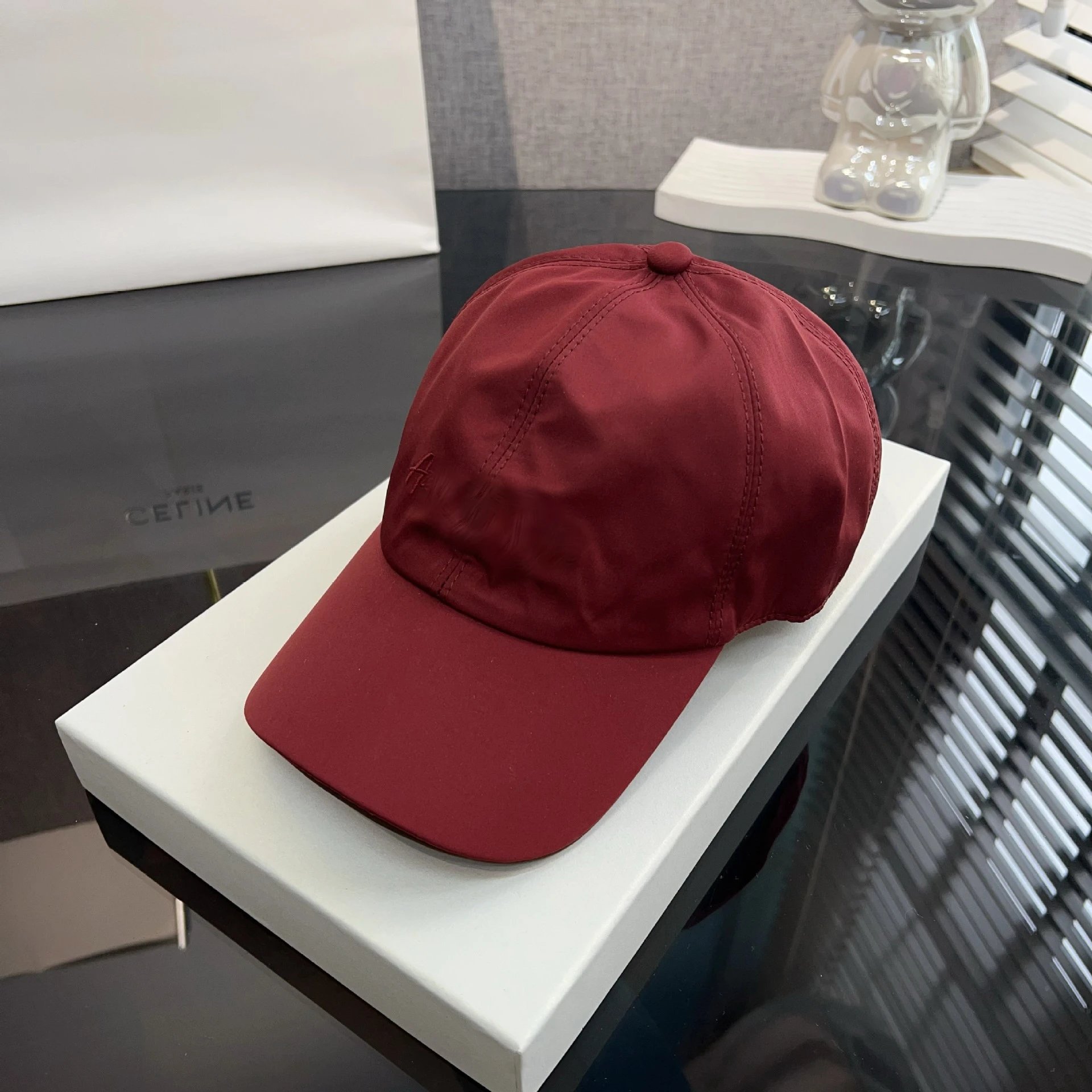 Celine White Logo-Embroidered Baseball Cap - 9