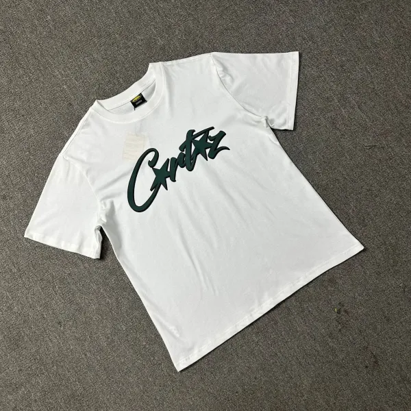 Corteiz Script Logo White T-Shirt - 1