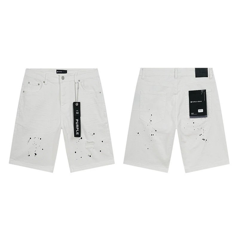 Amiri Logo-Print Distressed Denim Shorts Blue - 5