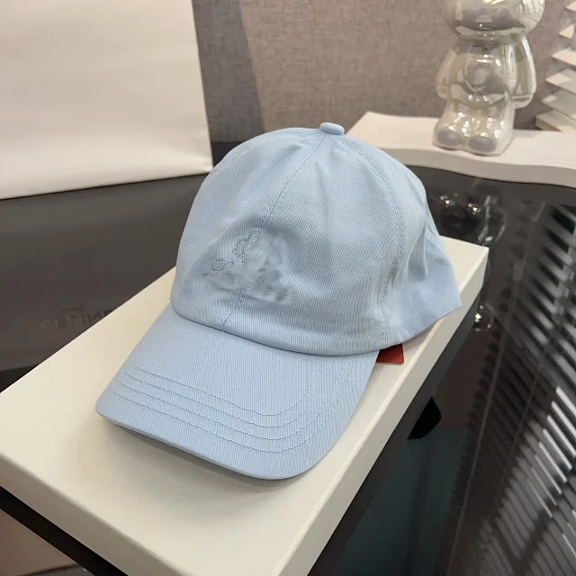 Loro Piana Hats Embroidered Cotton Baseball Cap product detail image 8