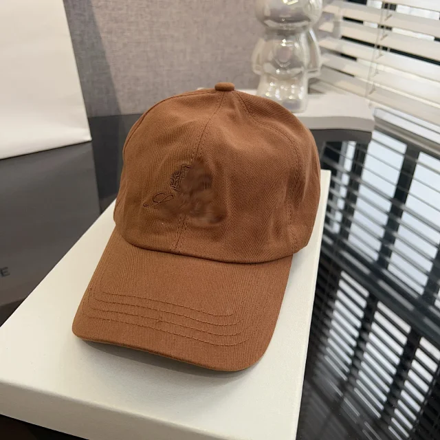 Loro Piana Hats Embroidered Cotton Baseball Cap product detail image 12