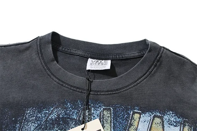 Unbranded T-Shirts Washed graphic-print short-sleeve T-shirt product detail image 8