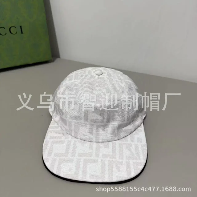 Unbranded Hats Curved-Brim Geometric Monogram-Print Baseball Cap product detail image 2