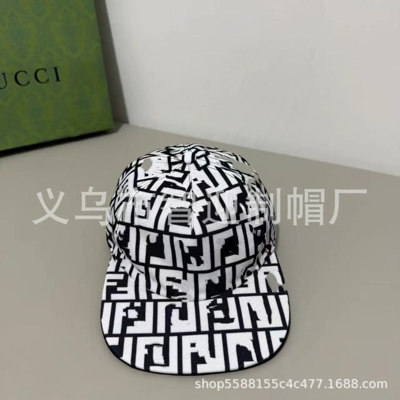 Gucci GG Monogram Baseball Cap Beige - 6