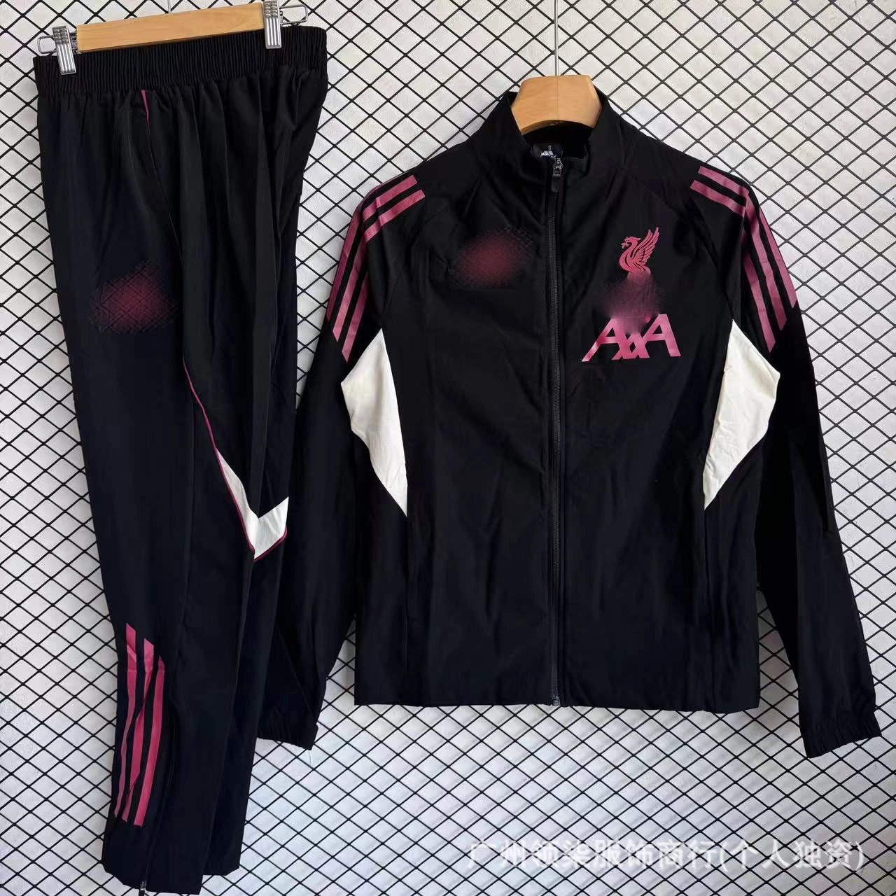 Unbranded Football training tracksuit set — 25-26 LWP Black and white