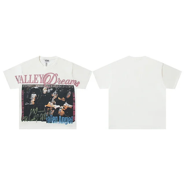 Unbranded T-Shirts Washed graphic-print short-sleeve T-shirt product detail image 16