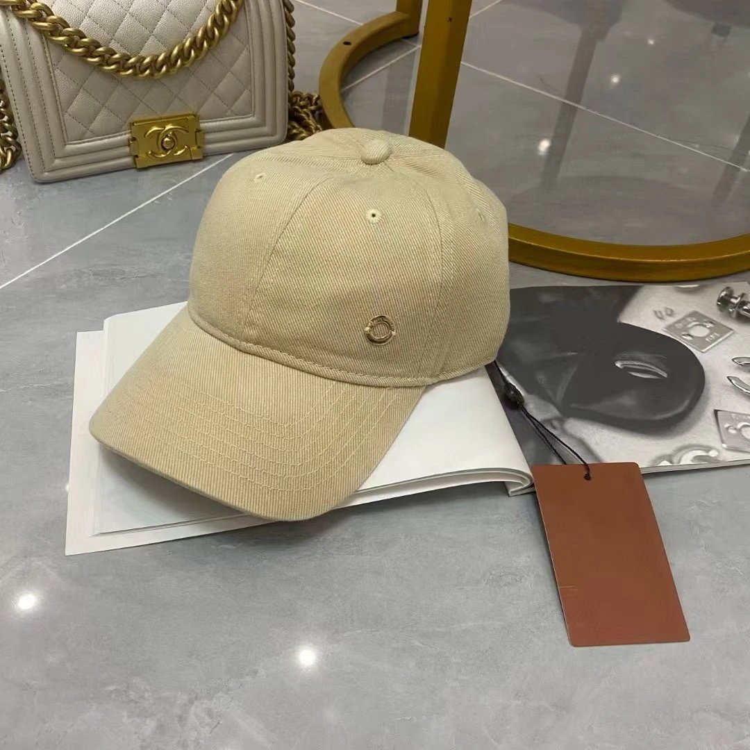 Chanel Logo Pin Baseball Cap Black - 5