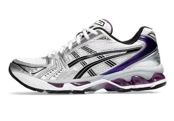 Asics Gel-Kayano 14 Silver Purple Running Shoes - 9