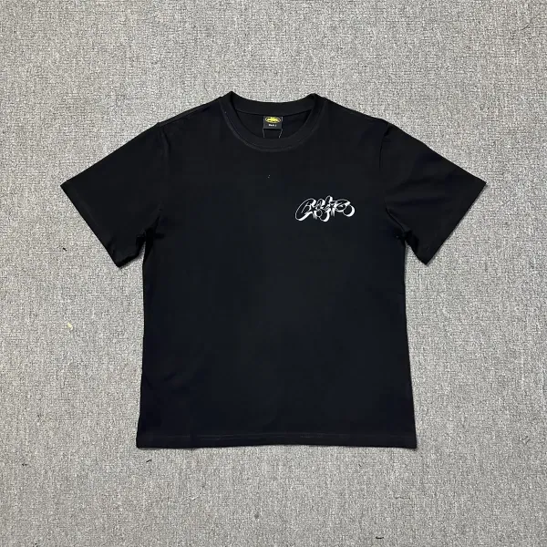 Corteiz Script Logo Black T-Shirt - 15