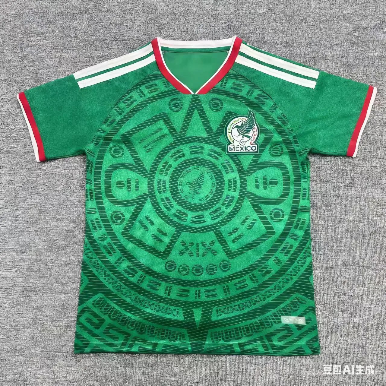 Design Mexico National Team Away Jersey Black Green White Jersey - 19