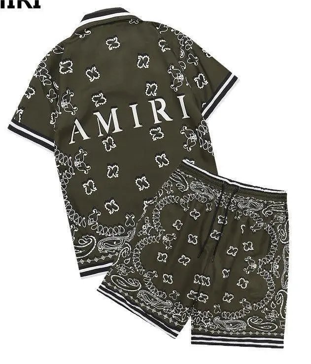 Amiri Vinyl Record Print Short-Sleeve Shirt Black - 6