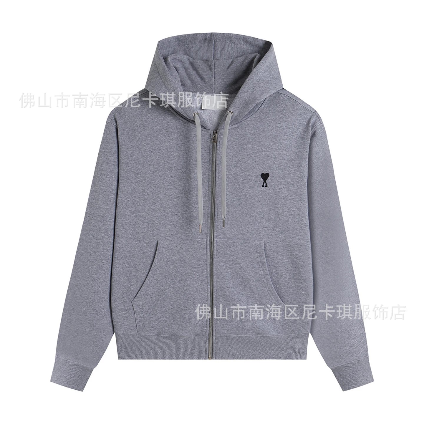 Comme des Garçons Play Heart Logo Gray Crewneck Sweatshirt Sweater - 17