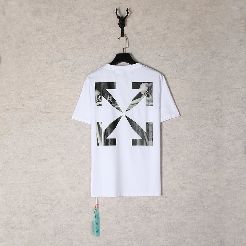 Off-White Industrial Arrow Red Print White T-Shirt - 27