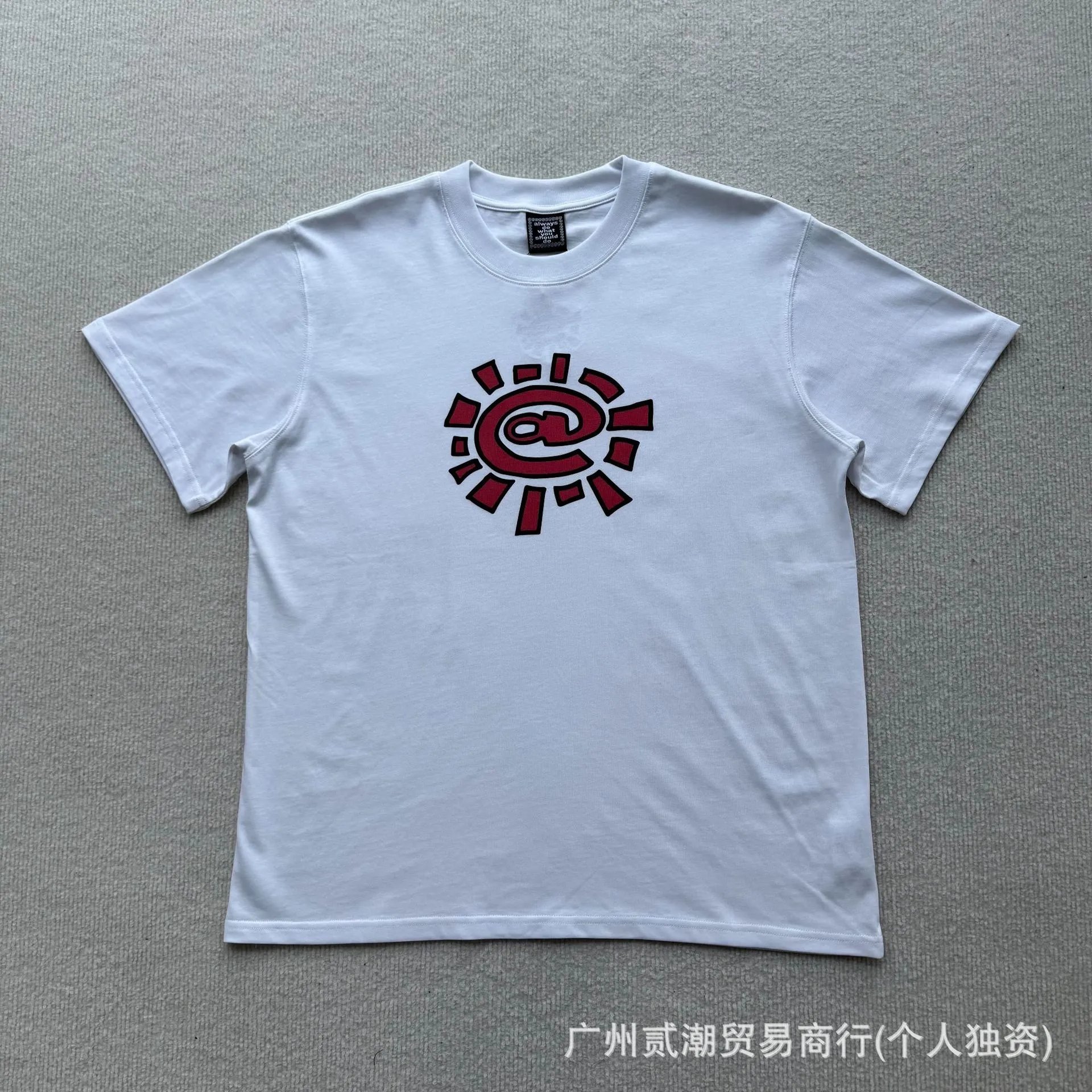 AD04 White Print Red