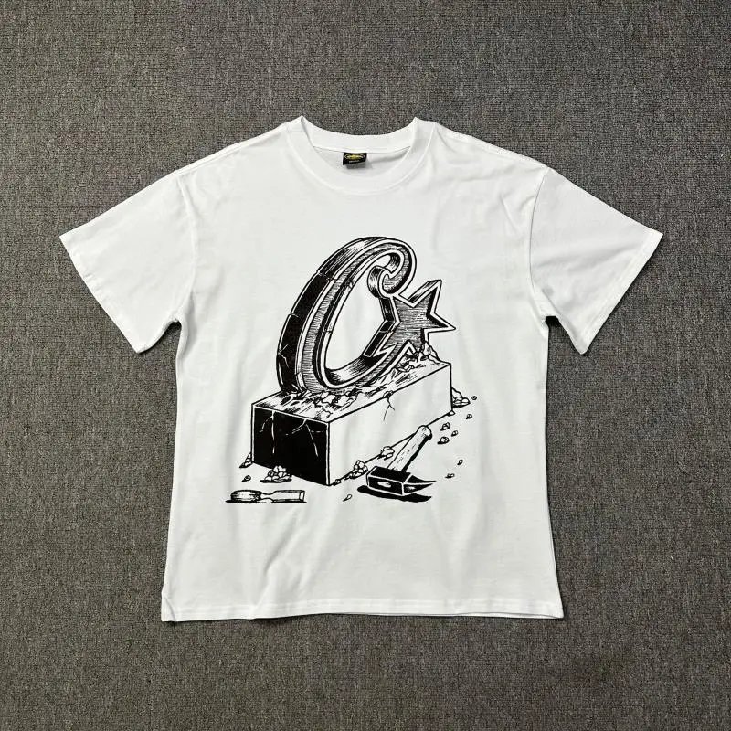 Corteiz Gun Script White T-Shirt - 11