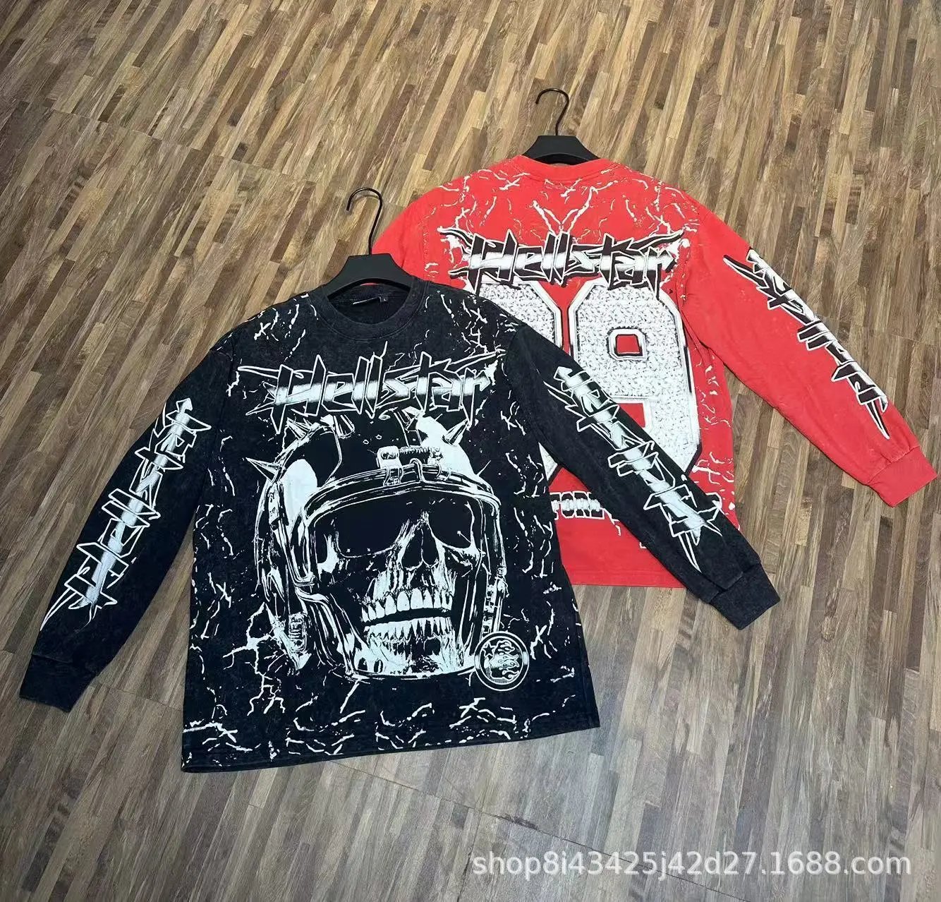 Godspeed Poker Skull Long Sleeve Tee Beige Multicolor T-Shirts - 11