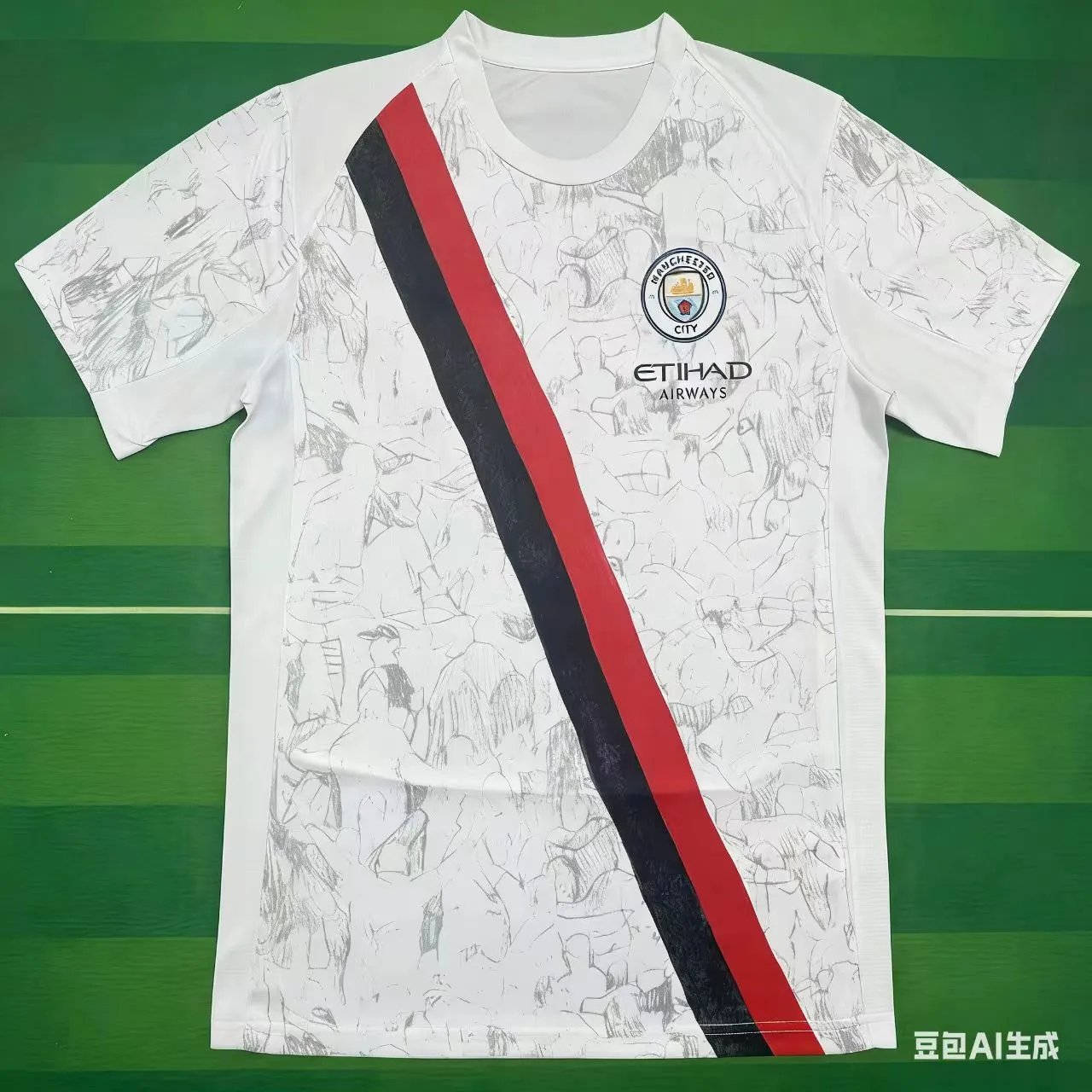 Olympique de Marseille Third Jersey Black and Sky Blue - 9