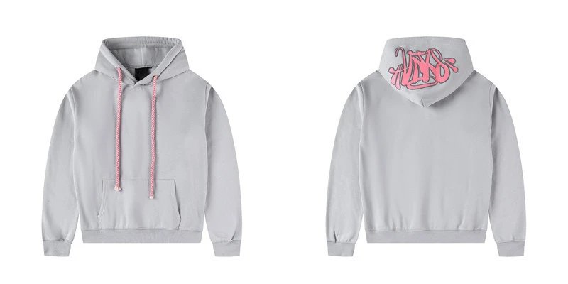 Design Graffiti Logo Black Hoodie and Sweatpants Set - 6