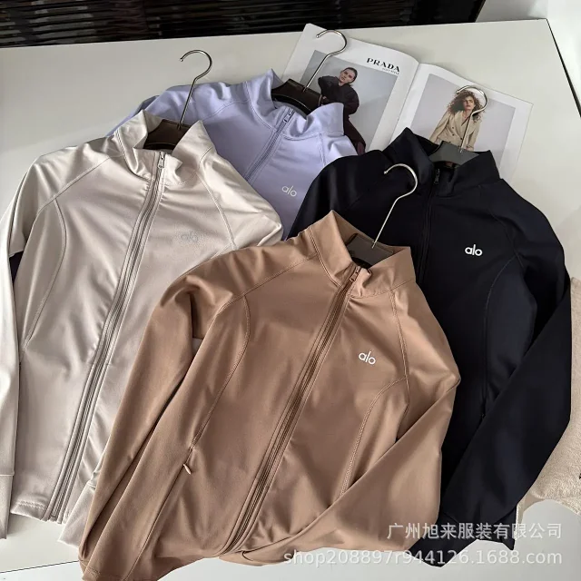 Alo Jackets Full-Zip Stand-Collar Jacket with Zip Pockets product detail image 2