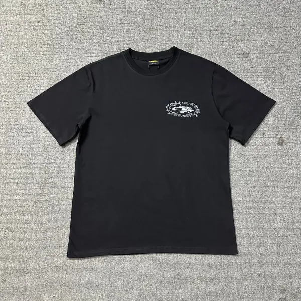 Corteiz Script Logo Black T-Shirt - 37