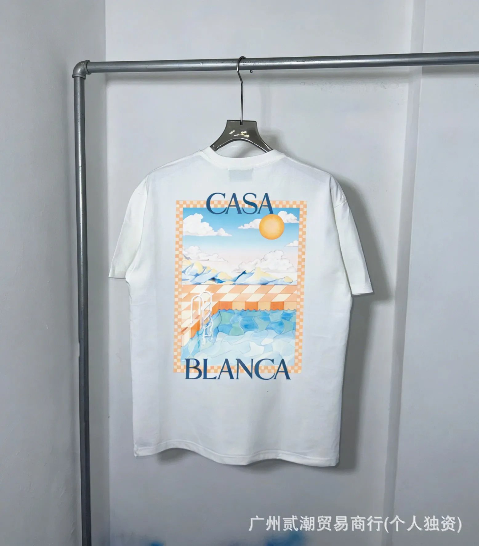 Casa x BLANCA Graphic Print White T-Shirt - 7