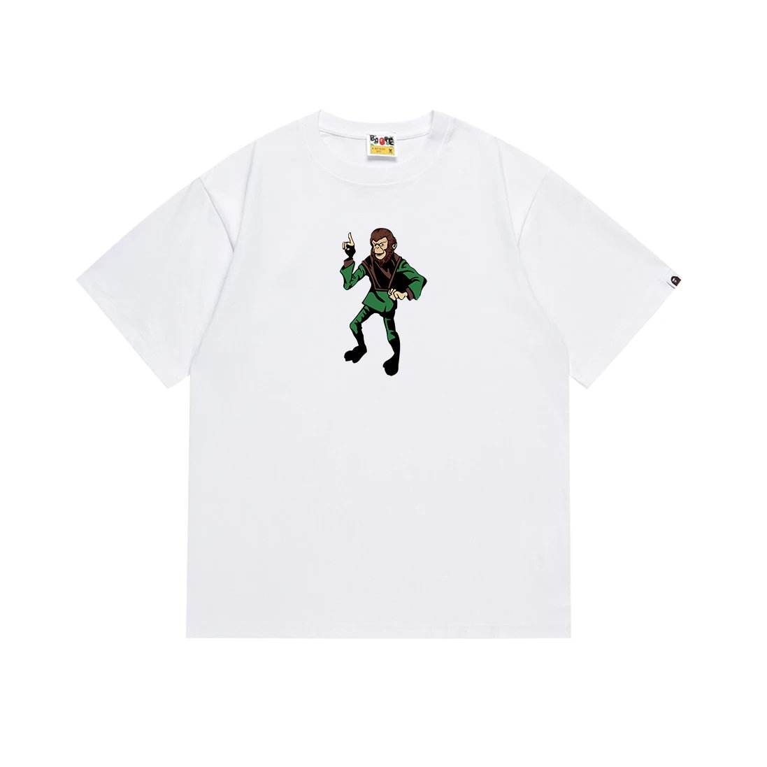 A Bathing Ape Monkey Tee White T-Shirt - 1