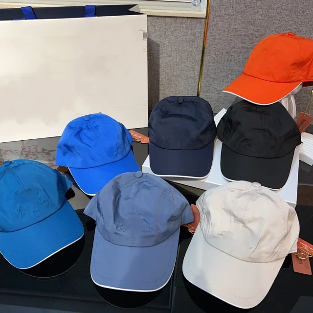 Longchamp Hats Embroidered Horse Logo Baseball Cap with Contrast Trim product detail image 2