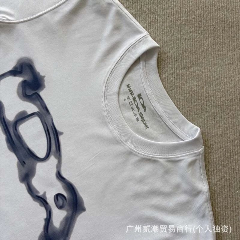 Design AIR Graphic Print White T-Shirt - 7