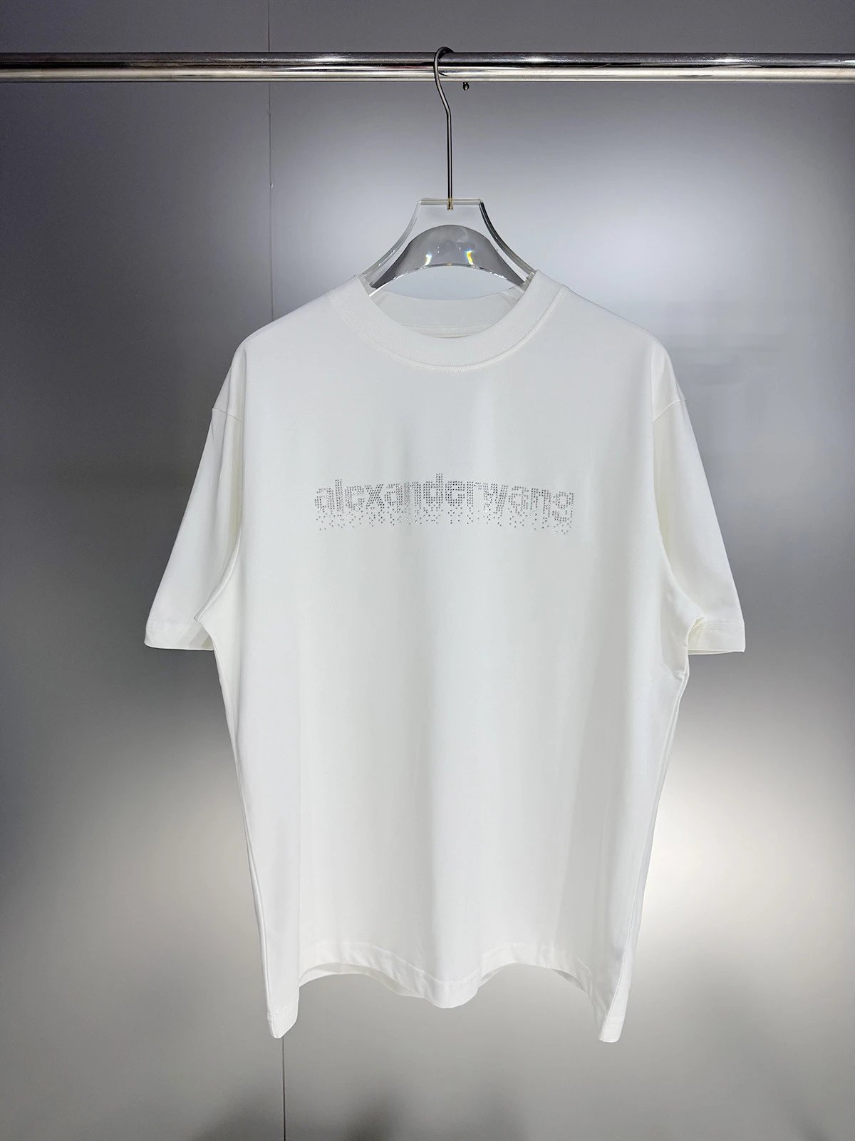 Alexander Wang Wang Logo Embroidered Black T-Shirt - 15