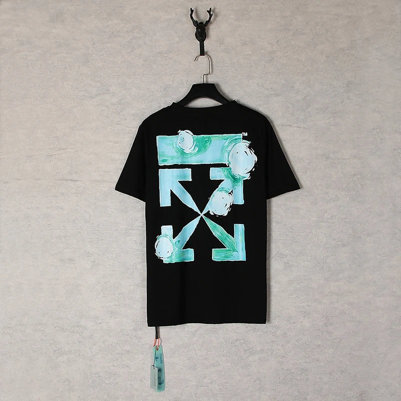Off-White Industrial Arrow Red Print White T-Shirt - 36