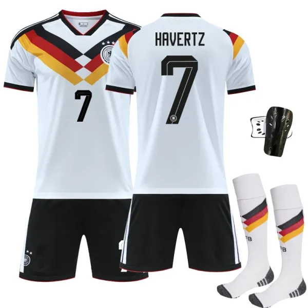 Design Germany National Team Inspired Soccer Jersey Set White / Black / Red / Yellow Jersey - 6