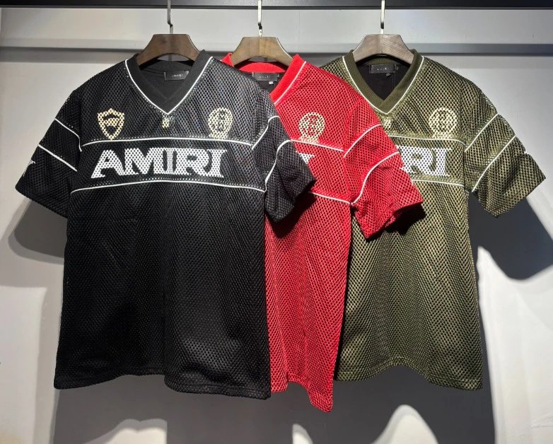 Amiri Mesh Football Jersey Olive Green - 3