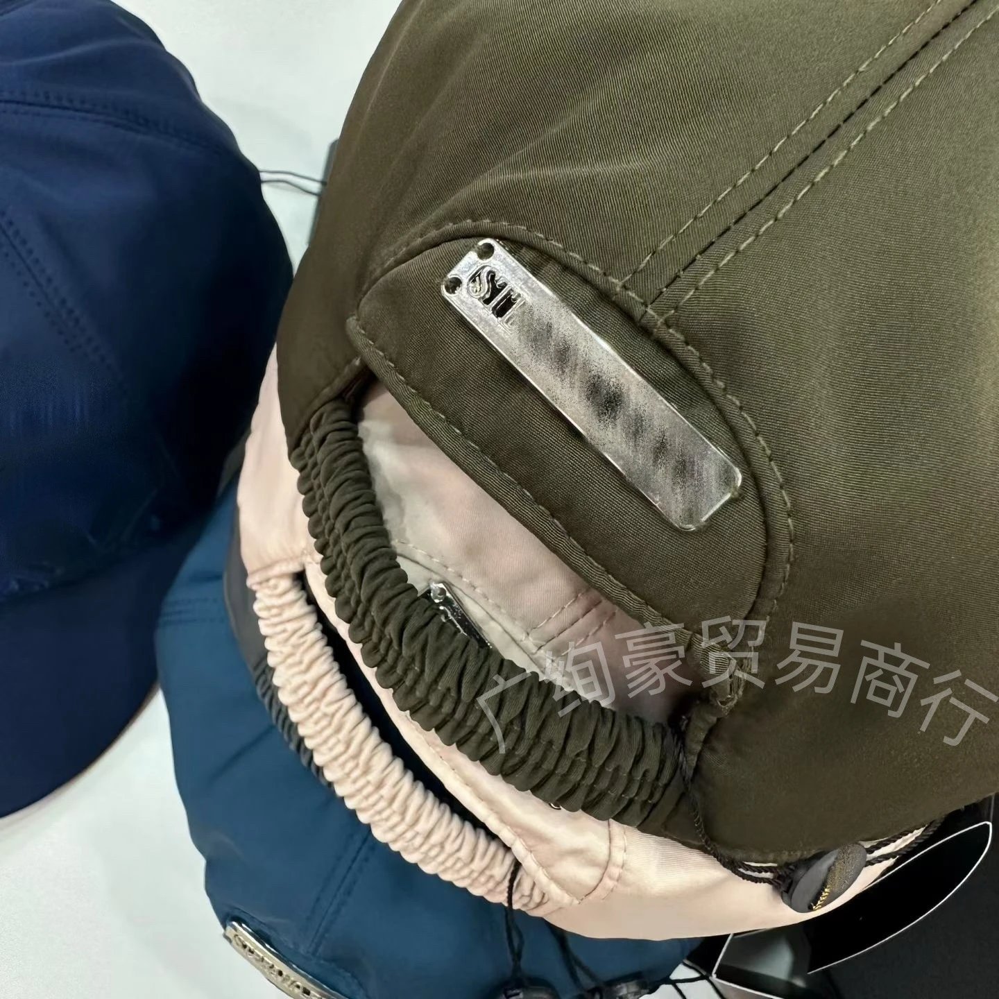 Design Embroidered Skull Baseball Cap Beige Hats - 6
