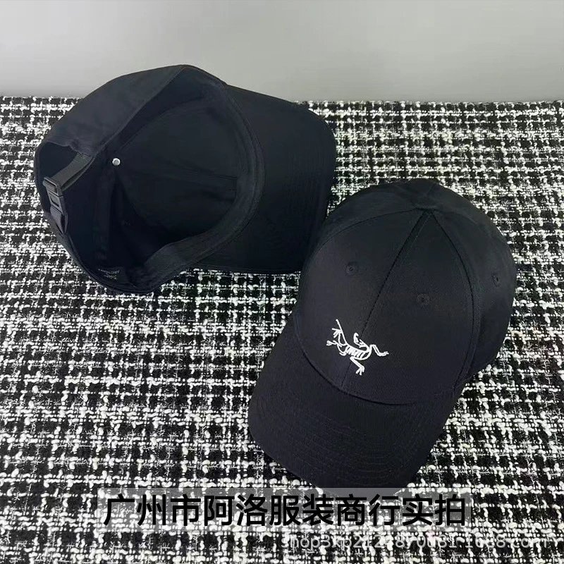 Arc'teryx Logo Embroidered Black Baseball Cap - 5