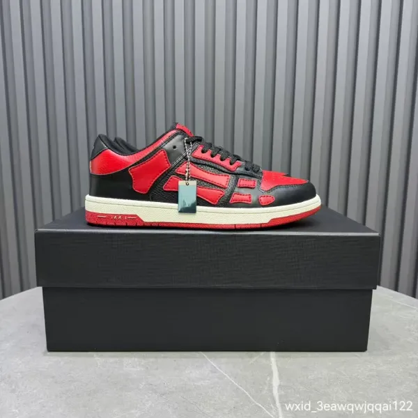 Amiri Skate Low Red Black Sneakers Skateboard Shoes - 1